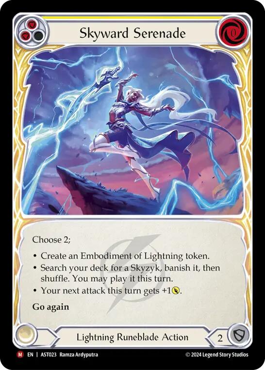 Flesh and Blood TCG | Skyward Serenade [AST023] (Armory Deck: Aurora)  Rainbow Foil | The Nerd Merchant