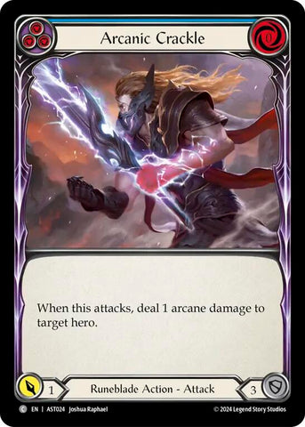 Flesh and Blood TCG | Arcanic Crackle (Blue) [AST024] (Armory Deck: Aurora) | The Nerd Merchant