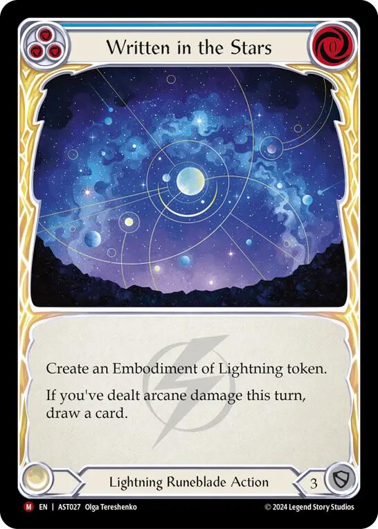 Flesh and Blood TCG | Written in the Stars [AST027] (Armory Deck: Aurora) | The Nerd Merchant