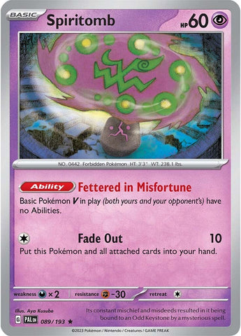 Pokemon | Spiritomb (089/193) [Scarlet & Violet: Paldea Evolved] | The Nerd Merchant