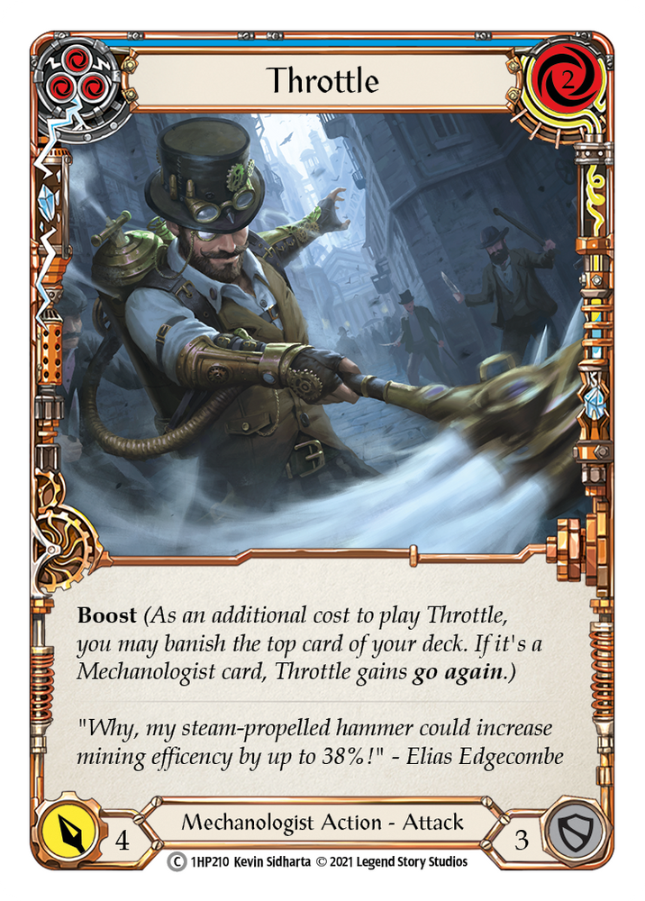 Flesh and Blood TCG | Throttle (Blue) [1HP210] (History Pack 1) | The Nerd Merchant