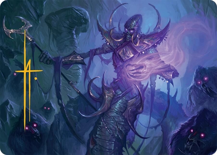 Magic | Sidisi, Regent of the Mire Art Card (14/54) (Gold-Stamped Signature) [Tarkir: Dragonstorm Art Series] | The Nerd Merchant