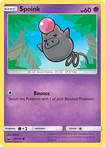 Pokemon | Spoink (59/168) [Sun & Moon: Celestial Storm] | The Nerd Merchant