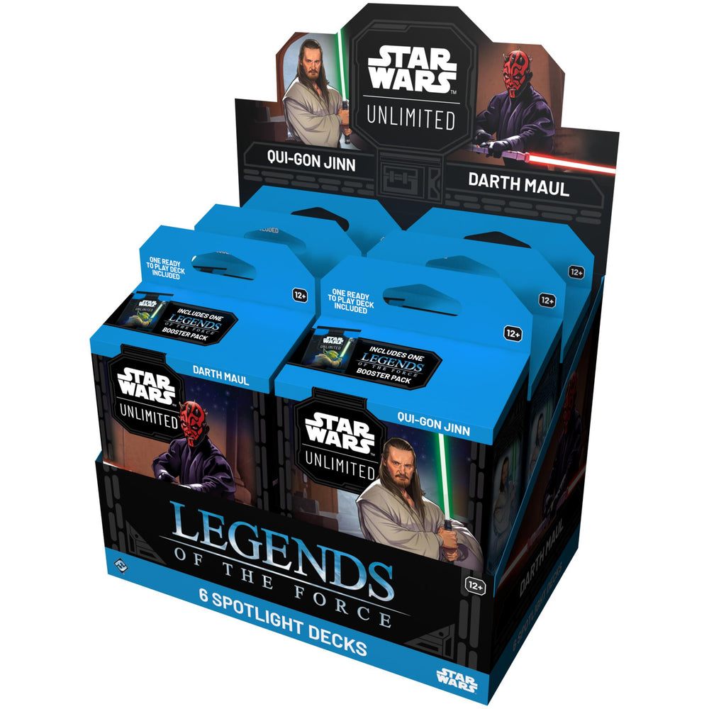 Star Wars Unlimited | Legends of the Force - Spotlight Deck Display | The Nerd Merchant