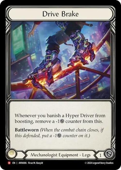 Flesh and Blood TCG | Drive Brake [AMX006] (Armory Deck: Maxx Nitro)  Rainbow Foil | The Nerd Merchant