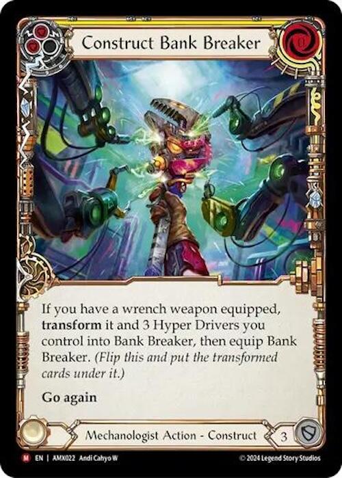 Flesh and Blood TCG | Construct Bank Breaker [AMX022] (Armory Deck: Maxx Nitro) | The Nerd Merchant