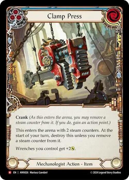 Flesh and Blood TCG | Clamp Press [AMX026] (Armory Deck: Maxx Nitro) | The Nerd Merchant