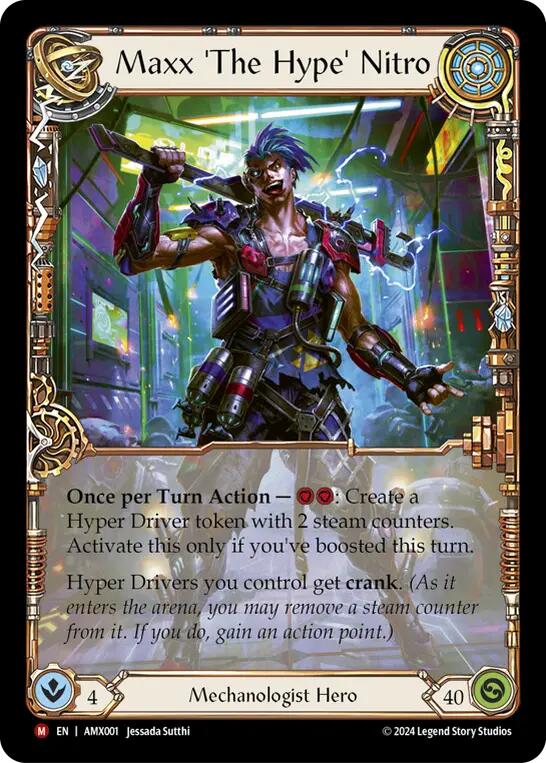 Flesh and Blood TCG | Maxx 'The Hype' Nitro [AMX001] (Armory Deck: Maxx Nitro) | The Nerd Merchant