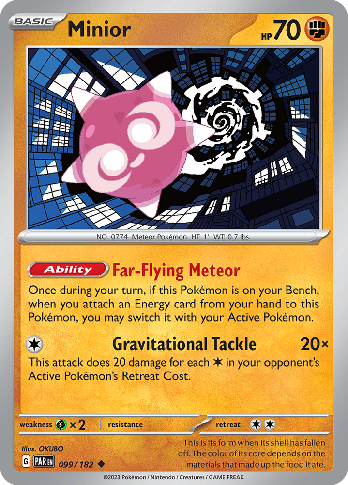 Pokemon | Minior (099/182) [Scarlet & Violet: Paradox Rift] | The Nerd Merchant