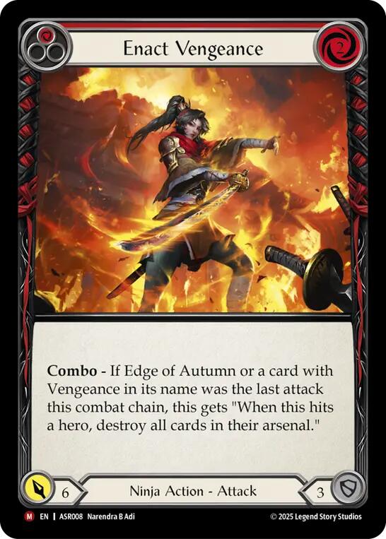 Enact Vengeance (Regular) [ASR008] (Armory Deck: Ira)