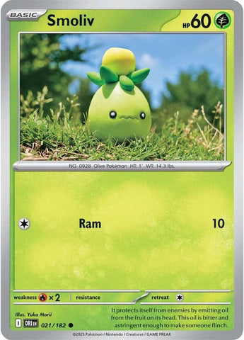 Pokemon | Smoliv (021/182) [Scarlet & Violet: Destined Rivals] | The Nerd Merchant