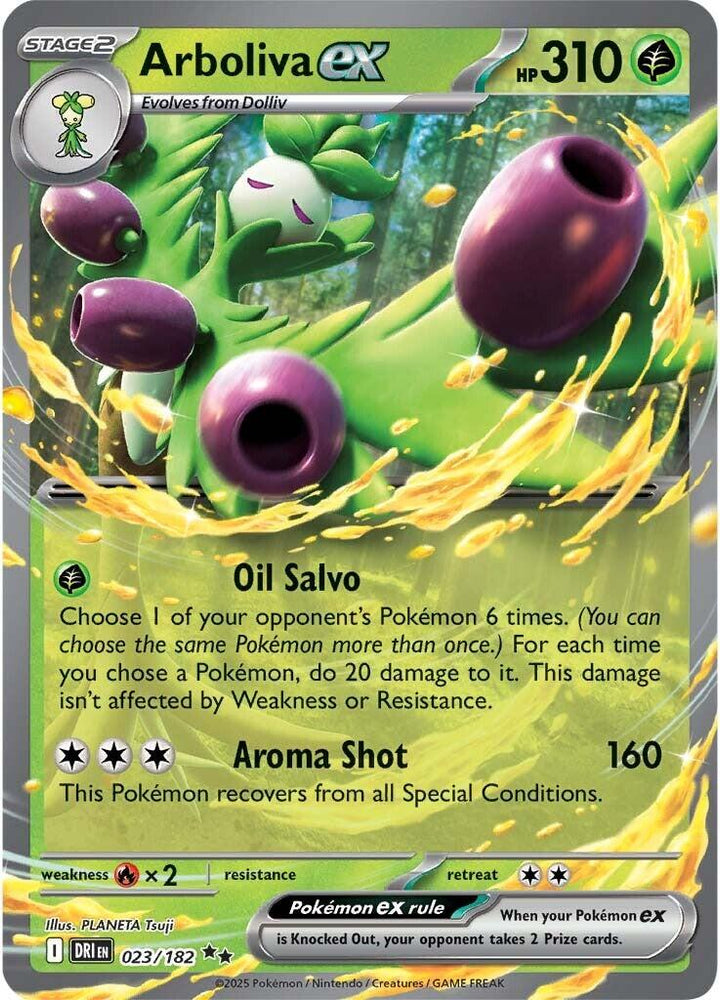 Arboliva ex (023/182) [Scarlet & Violet: Destined Rivals]