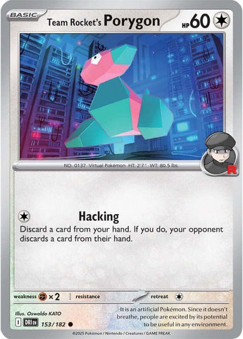 Pokemon | Team Rocket's Porygon (153/182) [Scarlet & Violet: Destined Rivals] | The Nerd Merchant