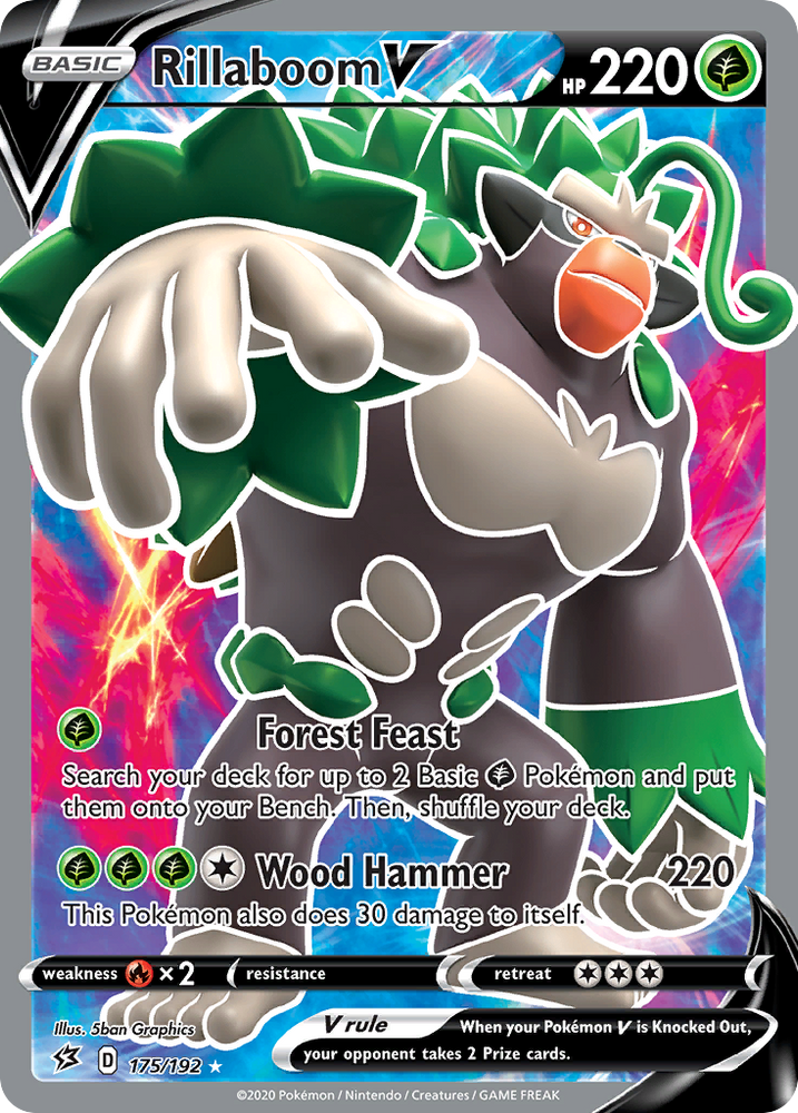 Pokemon | Rillaboom V (175/192) [Sword & Shield: Rebel Clash] | The Nerd Merchant