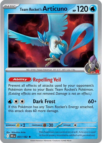 Pokemon | Team Rocket's Articuno (051/182) [Scarlet & Violet: Destined Rivals] | The Nerd Merchant
