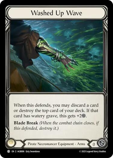 Flesh and Blood TCG | Washed Up Wave [AGB006] (Armory Deck: Gravy Bones)  Rainbow Foil | The Nerd Merchant