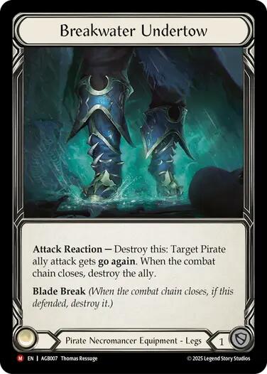 Flesh and Blood TCG | Breakwater Undertow [AGB007] (Armory Deck: Gravy Bones)  Rainbow Foil | The Nerd Merchant