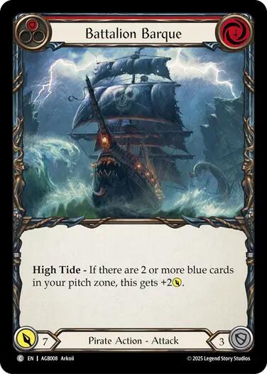 Flesh and Blood TCG | Battalion Barque (Red) [AGB008] (Armory Deck: Gravy Bones) | The Nerd Merchant