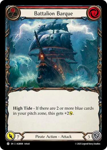 Flesh and Blood TCG | Battalion Barque (Red) [AGB008] (Armory Deck: Gravy Bones) | The Nerd Merchant