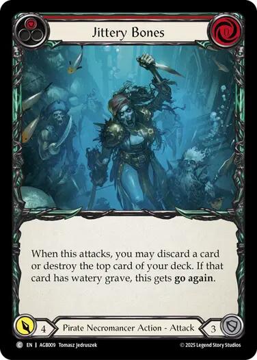 Flesh and Blood TCG | Jittery Bones (Red) [AGB009] (Armory Deck: Gravy Bones) | The Nerd Merchant