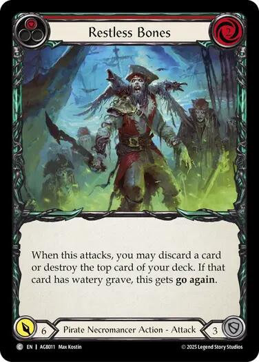 Flesh and Blood TCG | Restless Bones (Red) [AGB011] (Armory Deck: Gravy Bones) | The Nerd Merchant