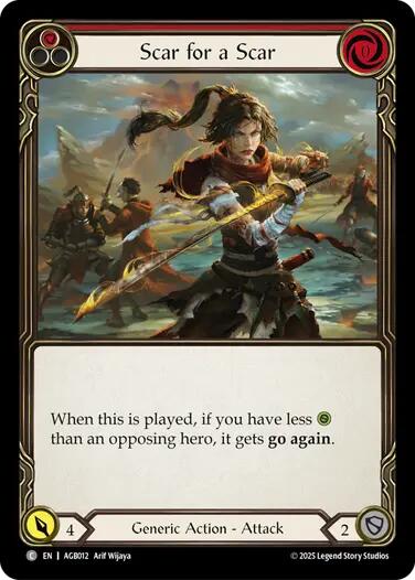 Flesh and Blood TCG | Scar for a Scar (Red) [AGB012] (Armory Deck: Gravy Bones) | The Nerd Merchant