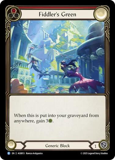 Flesh and Blood TCG | Fiddler's Green (Red) [AGB013] (Armory Deck: Gravy Bones) | The Nerd Merchant