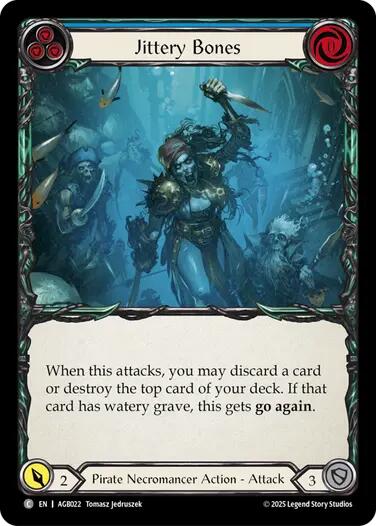 Flesh and Blood TCG | Jittery Bones (Blue) [AGB022] (Armory Deck: Gravy Bones) | The Nerd Merchant