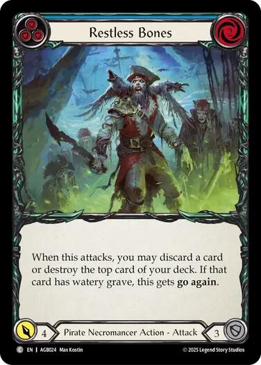 Flesh and Blood TCG | Restless Bones (Blue) [AGB024] (Armory Deck: Gravy Bones) | The Nerd Merchant