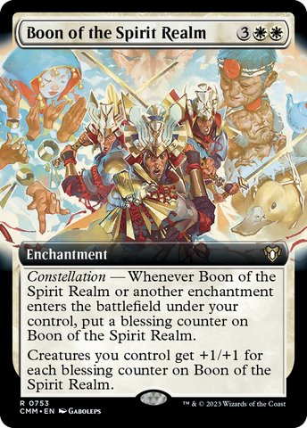 Magic | Boon of the Spirit Realm (Extended Art) [Commander Masters] | The Nerd Merchant