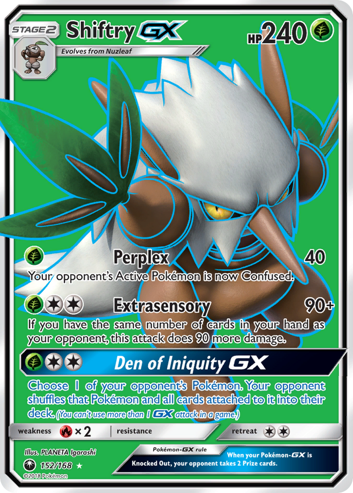 Pokemon | Shiftry GX (152/168) [Sun & Moon: Celestial Storm] | The Nerd Merchant