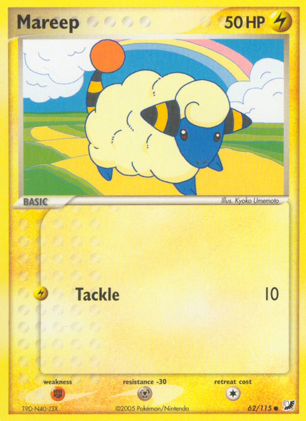 Pokemon | Mareep (62/115) [EX: Unseen Forces] | The Nerd Merchant