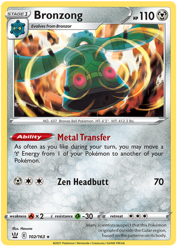 Pokemon | Bronzong (102/163) [Sword & Shield: Battle Styles] | The Nerd Merchant