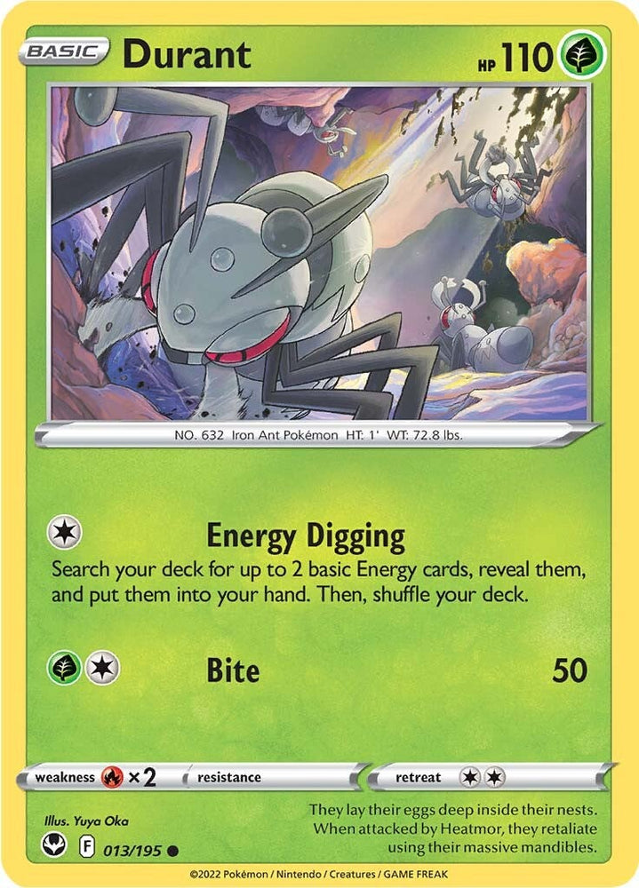 Pokemon | Durant (013/195) [Sword & Shield: Silver Tempest] | The Nerd Merchant