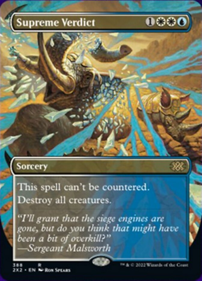 Magic | Supreme Verdict (Borderless Alternate Art) [Double Masters 2022] | The Nerd Merchant