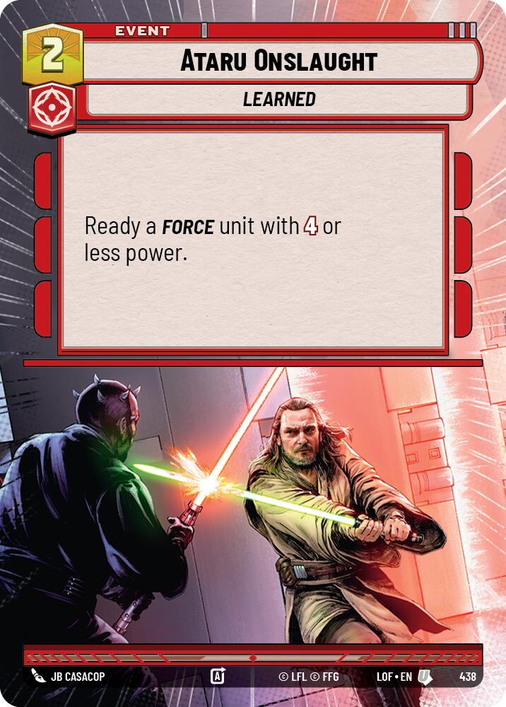 Ataru Onslaught (438) (Hyperspace) (438) [Legends of the Force]