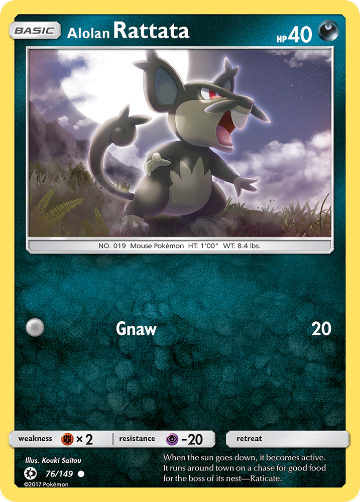 Pokemon | Alolan Rattata (76/149) [Sun & Moon: Base Set] | The Nerd Merchant