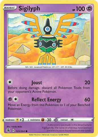 Pokemon | Sigilyph (123/264) [Sword & Shield: Fusion Strike] | The Nerd Merchant