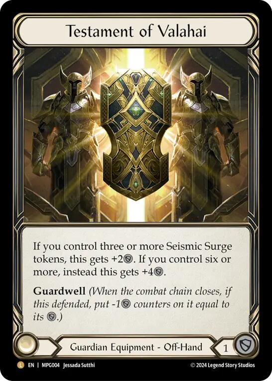 Flesh and Blod | Testament of Valahai [MPG004] (Mastery Pack Guardian)  Rainbow Foil | The Nerd Merchant