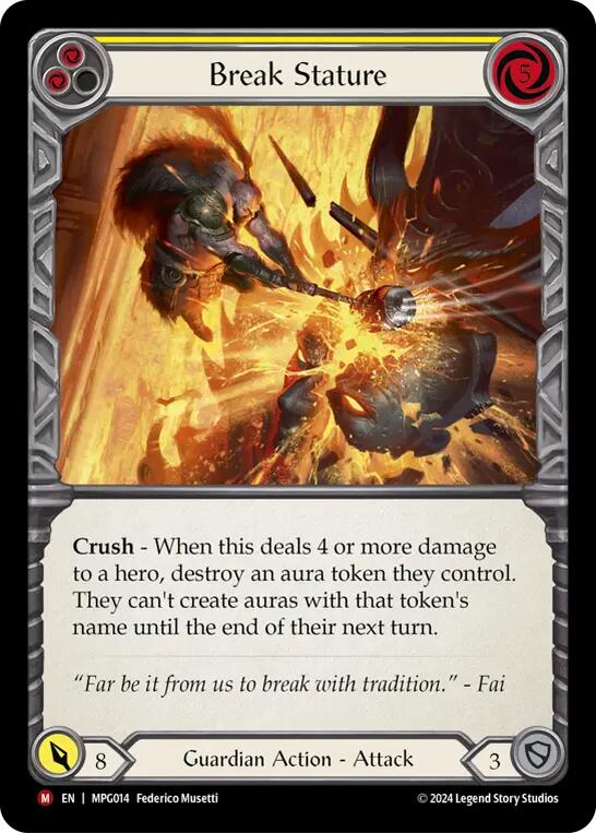 Flesh and Blod | Break Stature [MPG014] (Mastery Pack Guardian)  Rainbow Foil | The Nerd Merchant