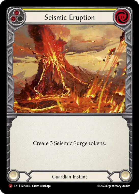 Flesh and Blod | Seismic Eruption [MPG024] (Mastery Pack Guardian)  Rainbow Foil | The Nerd Merchant