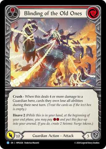 Flesh and Blod | Blinding of the Old Ones [MPG026] (Mastery Pack Guardian)  Rainbow Foil | The Nerd Merchant