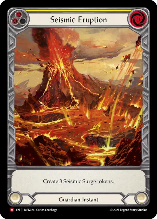 Flesh and Blod | Seismic Eruption (Extended Art) [MPG024] (Mastery Pack Guardian)  Rainbow Foil | The Nerd Merchant