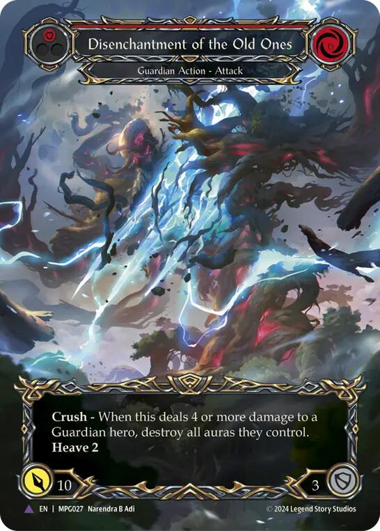 Flesh and Blod | Disenchantment of the Old Ones (Marvel Cold Foil) [MPG027] (Mastery Pack Guardian)  Cold Foil | The Nerd Merchant