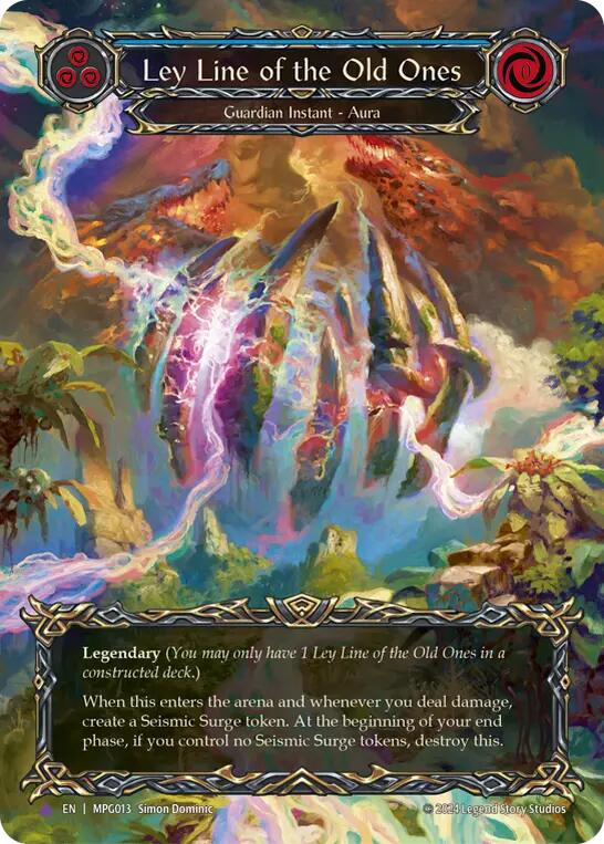 Flesh and Blod | Ley Line of the Old Ones (Cold Foil) (Marvel) [MPG013] (Mastery Pack Guardian)  Cold Foil | The Nerd Merchant