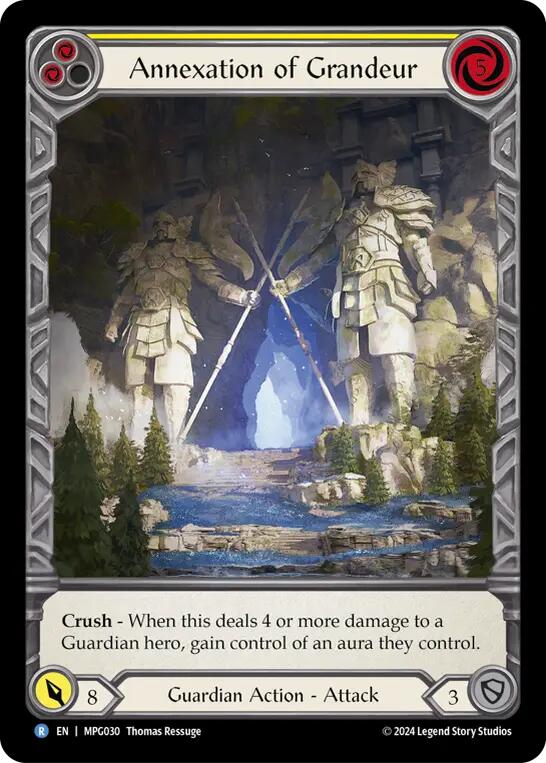 Flesh and Blod | Annexation of Grandeur (Extended Art) [MPG030] (Mastery Pack Guardian)  Rainbow Foil | The Nerd Merchant