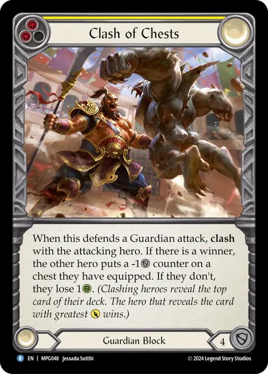 Flesh and Blod | Clash of Chests [MPG048] (Mastery Pack Guardian)  Rainbow Foil | The Nerd Merchant