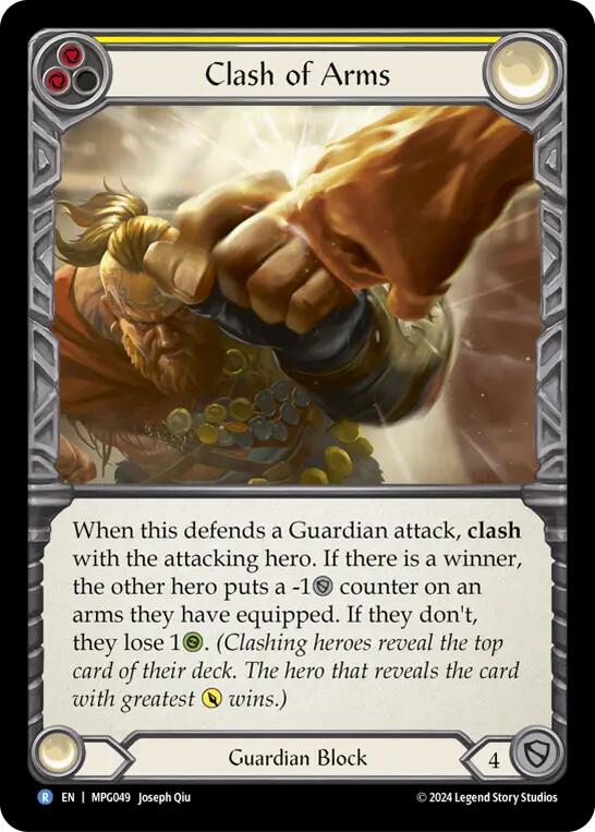 Flesh and Blod | Clash of Arms [MPG049] (Mastery Pack Guardian)  Rainbow Foil | The Nerd Merchant