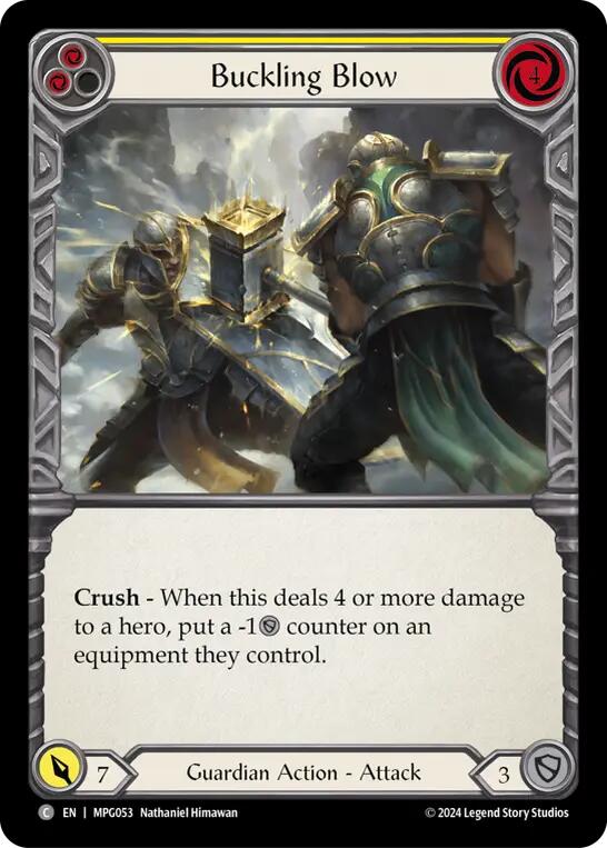 Flesh and Blod | Buckling Blow (Yellow) [MPG053] (Mastery Pack Guardian) | The Nerd Merchant