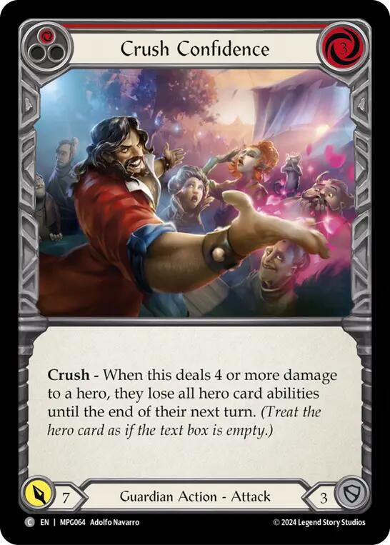 Flesh and Blod | Crush Confidence (Red) [MPG064] (Mastery Pack Guardian) | The Nerd Merchant